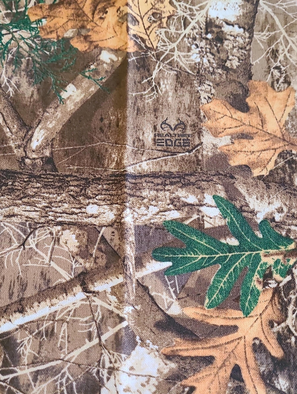 Realtree Edge Camouflage Fabric in Brown, Green & Tan